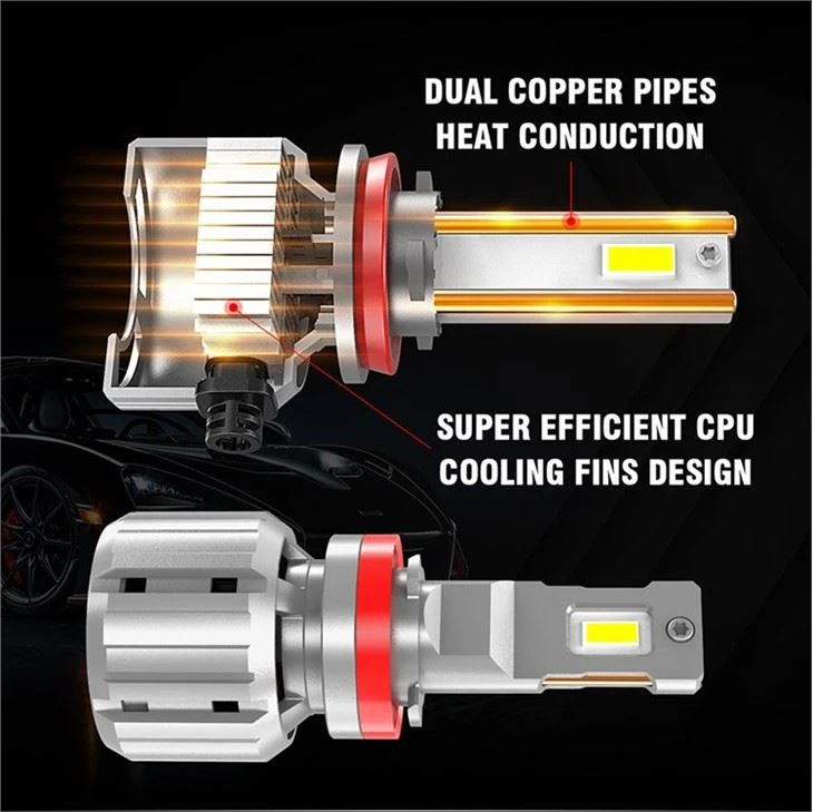Automotive Parts High Brightness LED Headlight 12000LM 12V 65W 9007